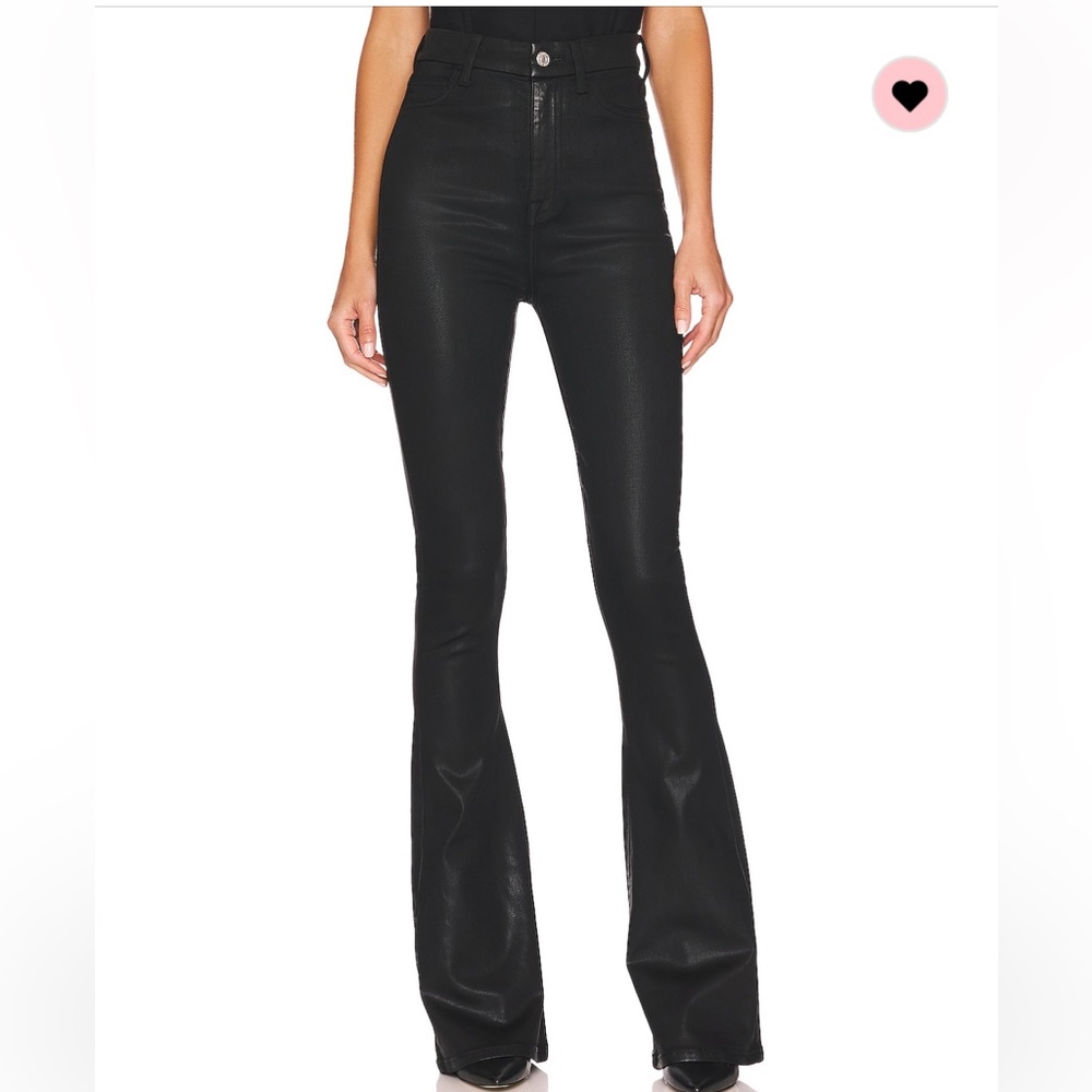 NBW 7 for Mankind ultra high rise jeans coated black